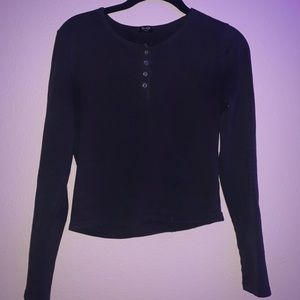 john galt black button up shirt